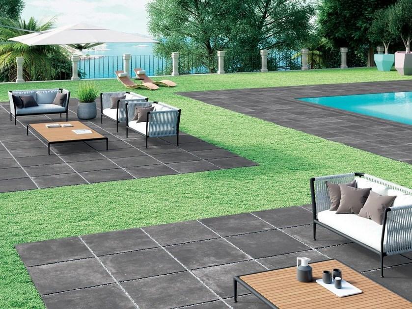 La Fabbrica Наружный пол из керамогранита с эффектом бетона Blue evolution sun-id-1371922 - Вид №1