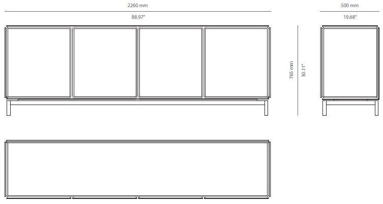 PRADDY Комод деревянный с распашными дверцами Barbican Tr031/tr064 - Вид №5