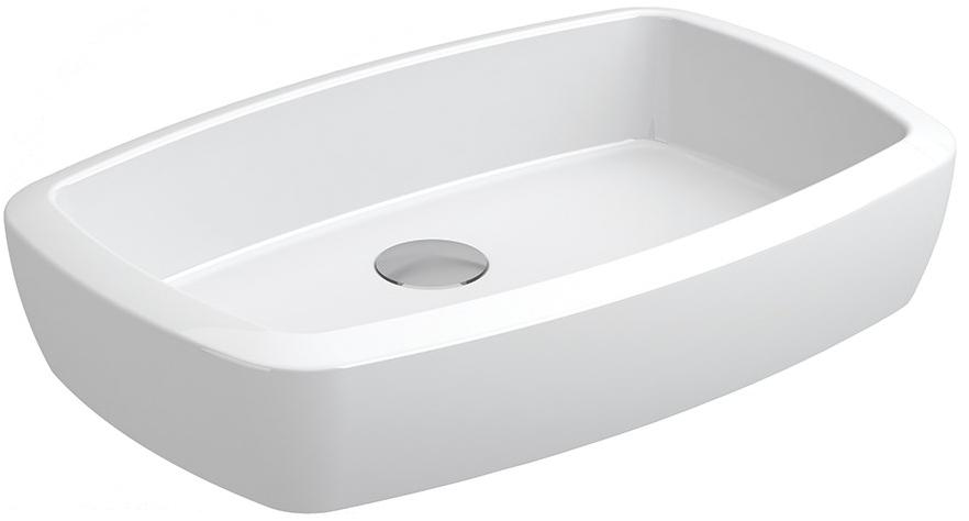 S10084550400000 Раковина накладная RECT UP 60cм Sanitana