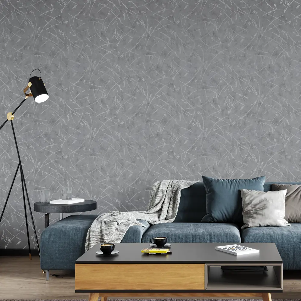 INSPIRE Decobeton: флизелиновые обои с бетонным эффектом в темно-сером цвете 87542852 STLM-0074354 - Вид №2