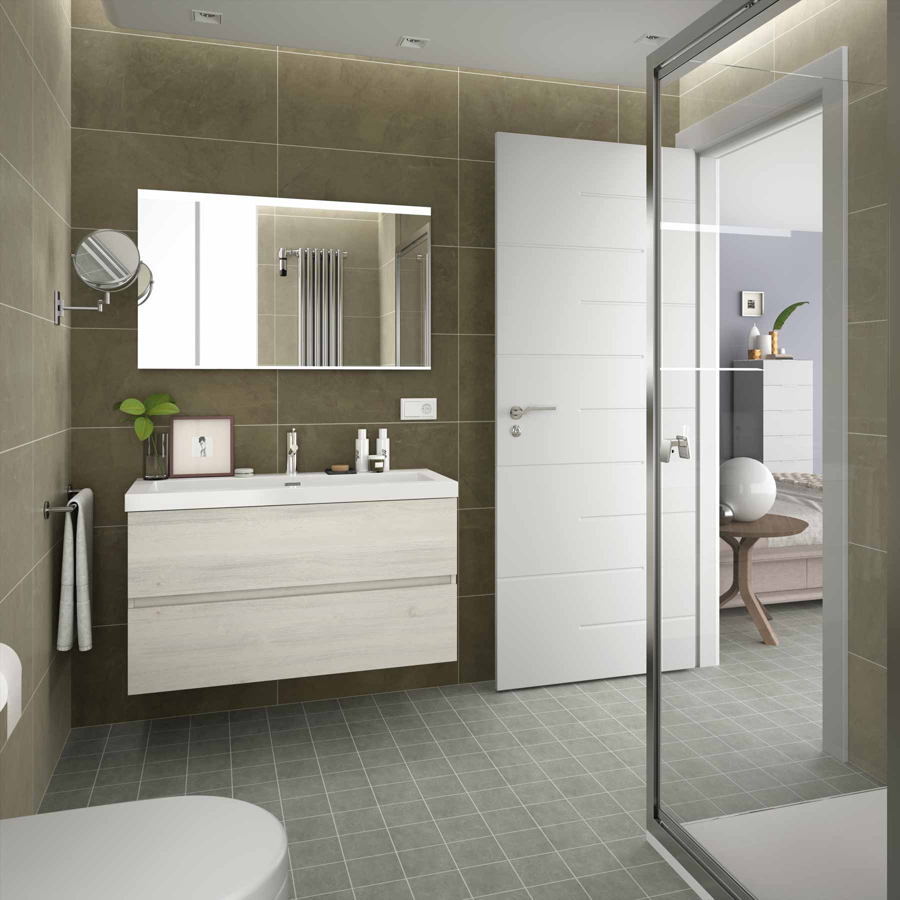 20752 SALGAR Раковина TOSCANA 1005 WHITE MINERAL LOAD 1005 x 50 x 460 мм - Вид №5