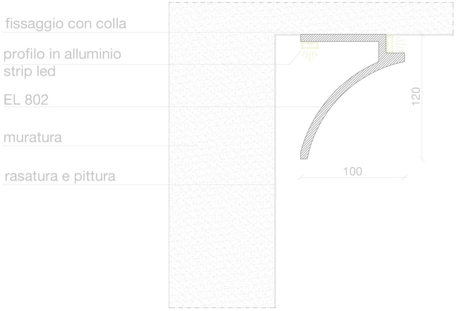 Eleni Каркас для шторного освещения  El802  - Вид №4