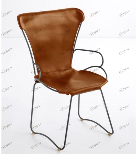 Jover+Valls Кожаное кресло-санки с подлокотниками Hug sun-id-1404190