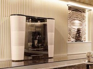 Turri Витрина из кожи со встроенной подсветкой Noir