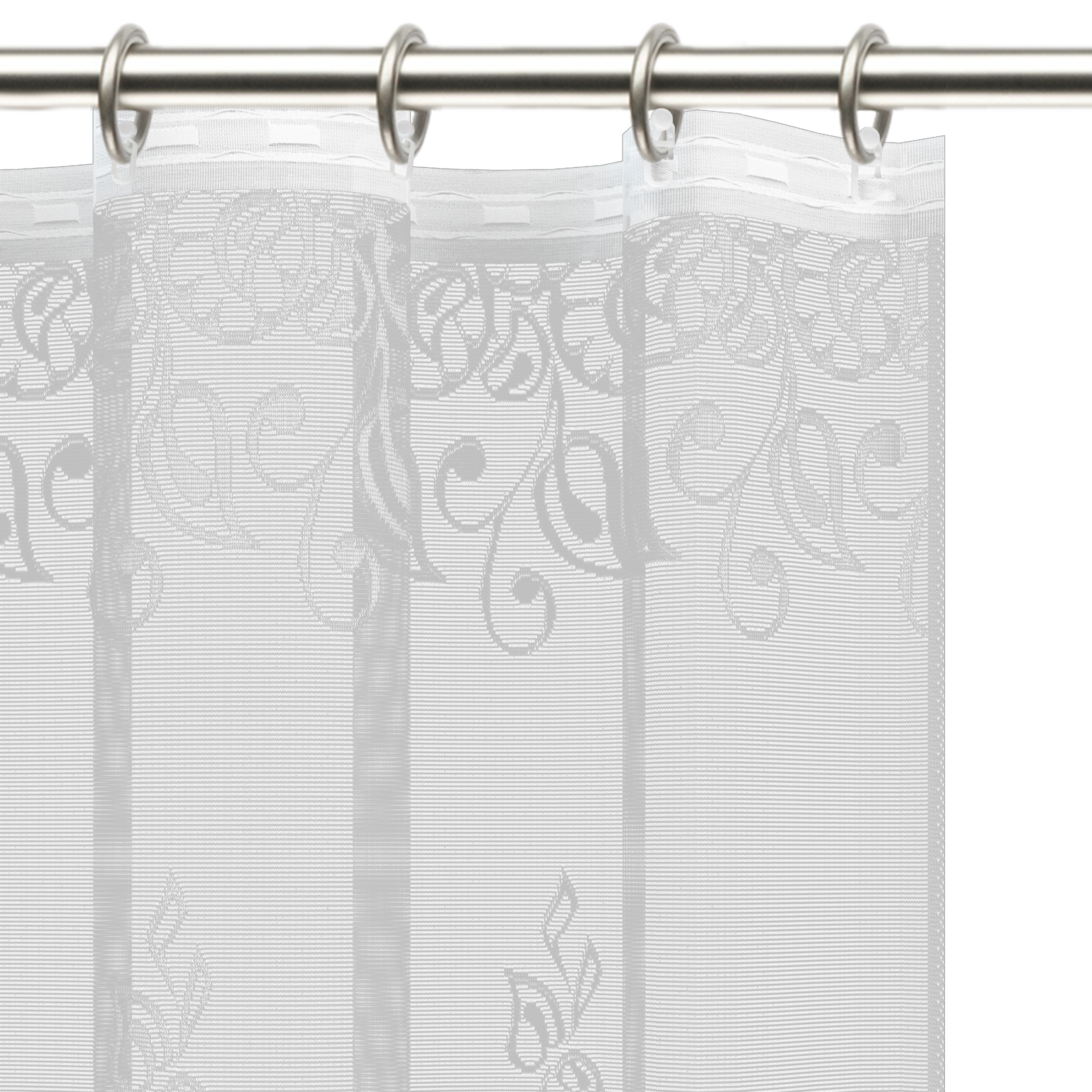 Santreyd Романс - тюль с цветочным жаккардом для кухни 250×160 см 89077314 STLM-0078044 - Вид №5