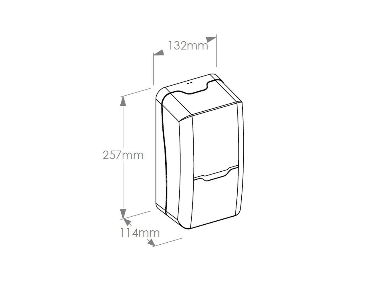 DHB403 Бесконтактный автоматический спрей-дозатор HARMONY для одноразовых картриджей 800 мл с дезинфицирующим средством ПОЛАНА DDR+, пластик, белый прозрачный Merida  - Вид №1