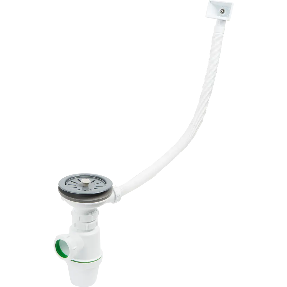 АКВАТЕР Сифон для кухонной мойки с переливом и гидрозатвором 18545914 STLM-0011186