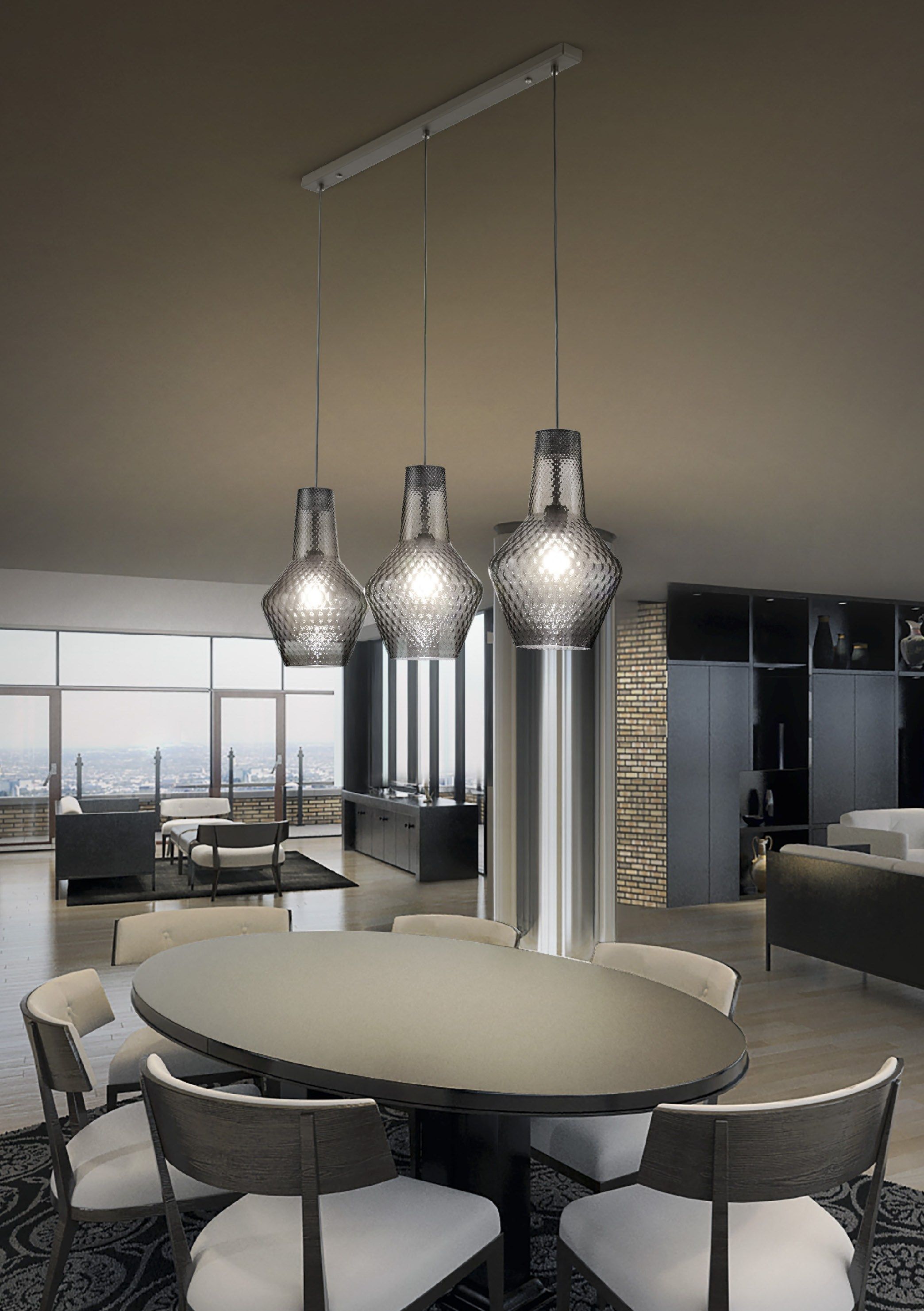 Подвесной светильник из дутого стекла Zafferano Ромео и Джульетта ARCH-00018003 - Вид №3