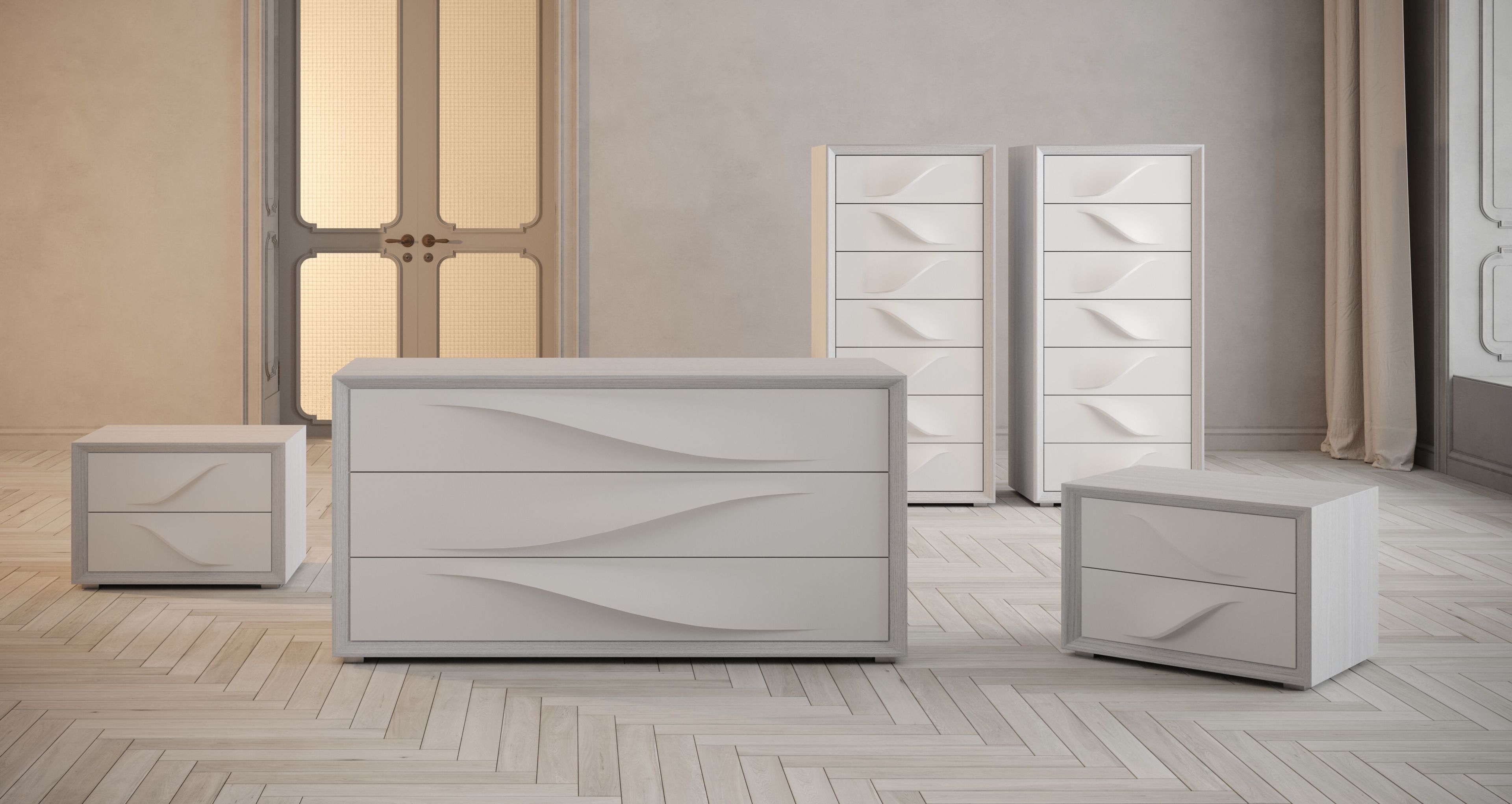 Деревянная прямоугольная тумбочка с ящиками Giessegi Dafne ARCH-00086720 - Вид №1