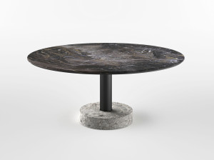 Круглый мраморный стол