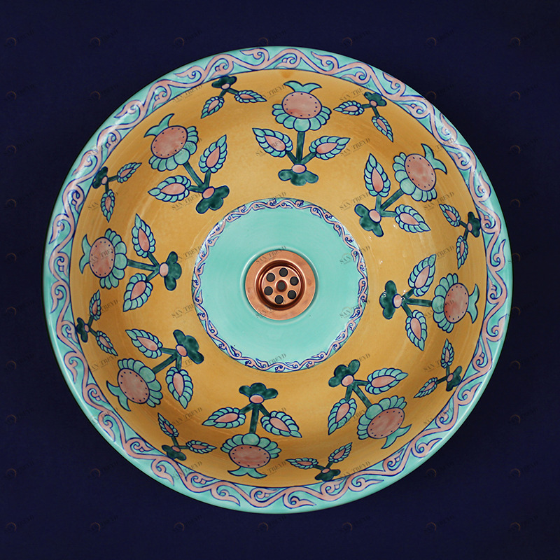 Накладная раковина на столешницу  овальная PROVANSFAIENCE sun-id-994481