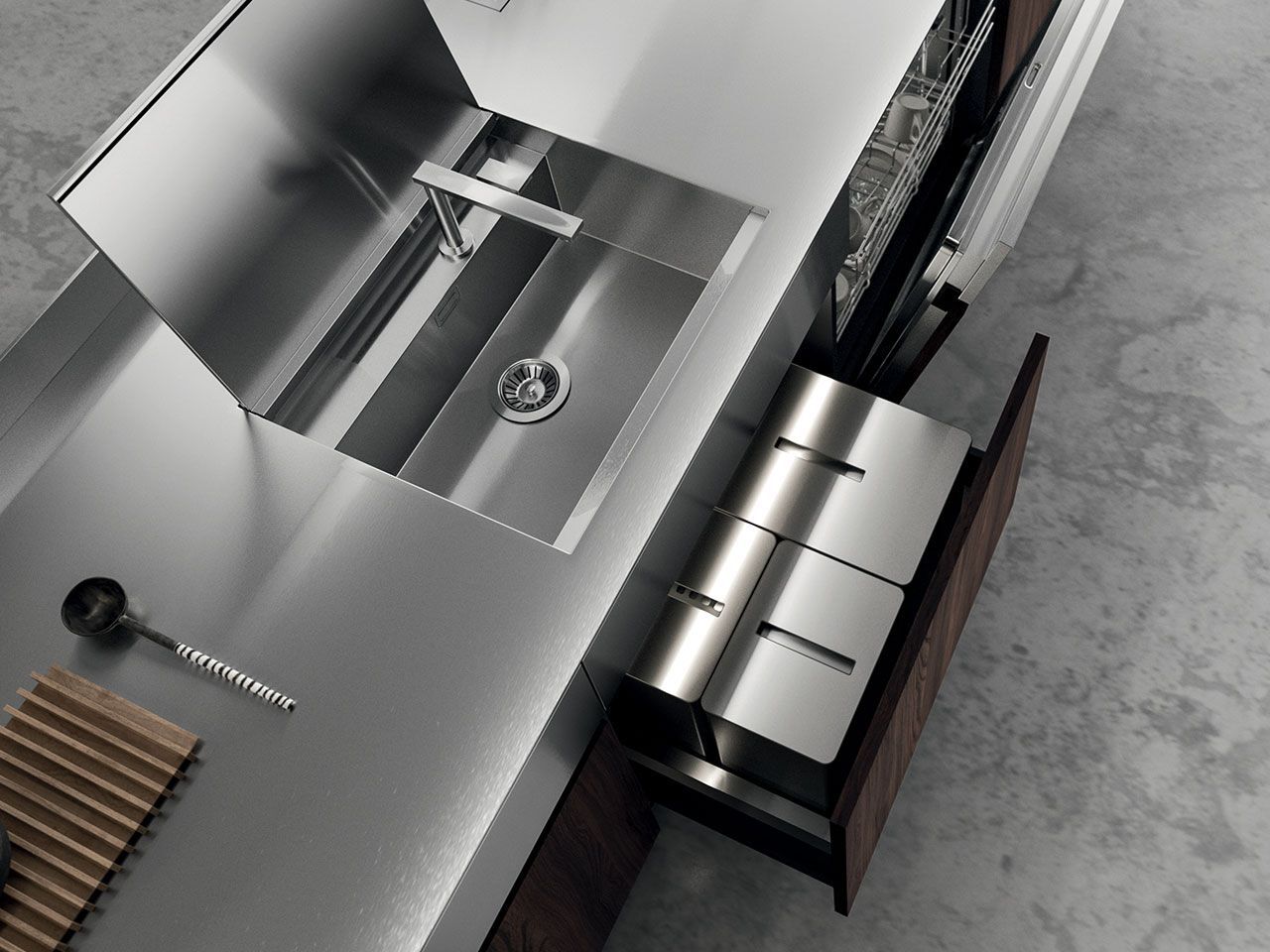 Встроенная кухня Arrital Ak_Project ARCH-00108296 - Вид №4