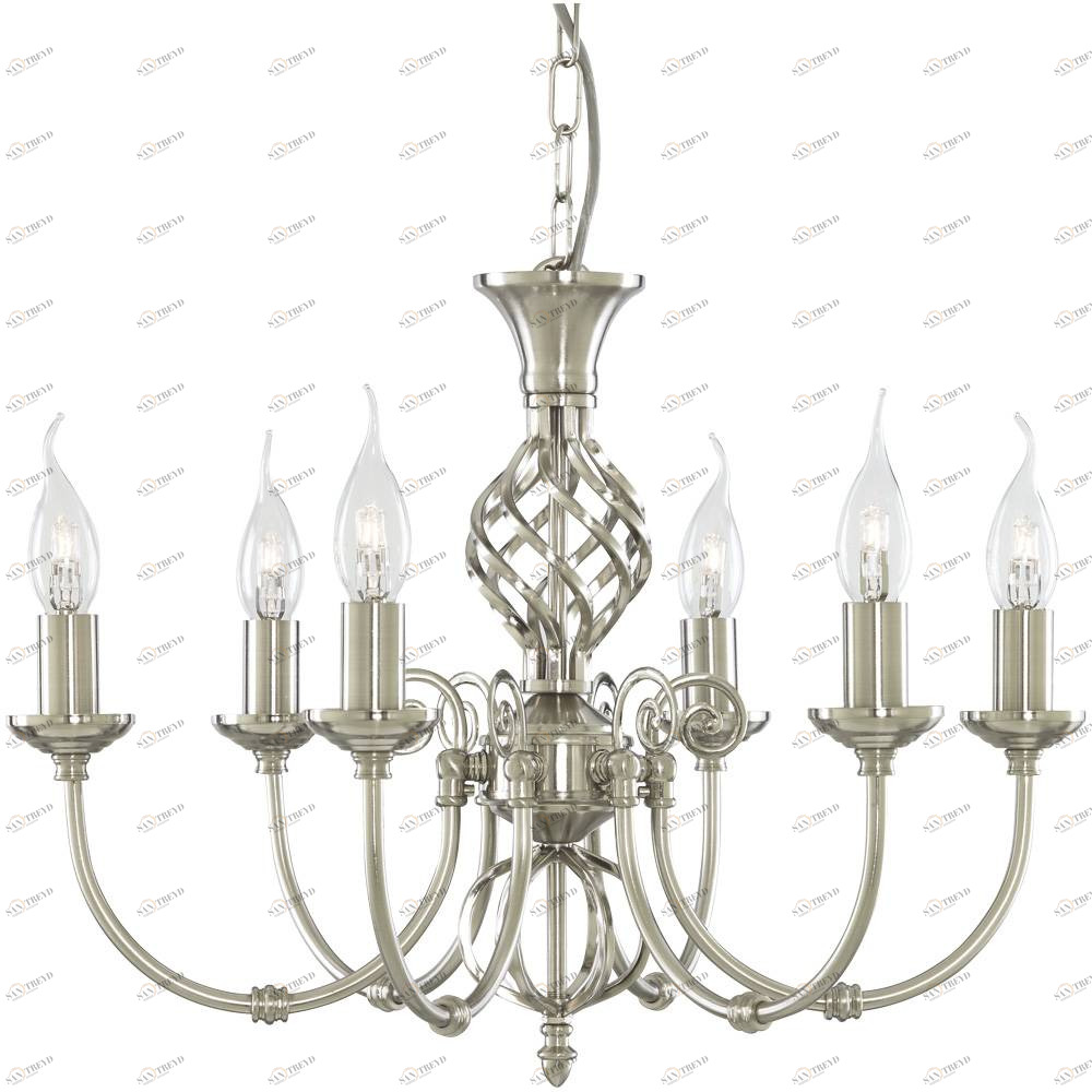Подвесная люстра Arte Lamp Zanzibar A8392LM-6SS ARTE LAMP ДИЗАЙНЕРСКИЕ, ZANZIBAR 056174 Серебро 