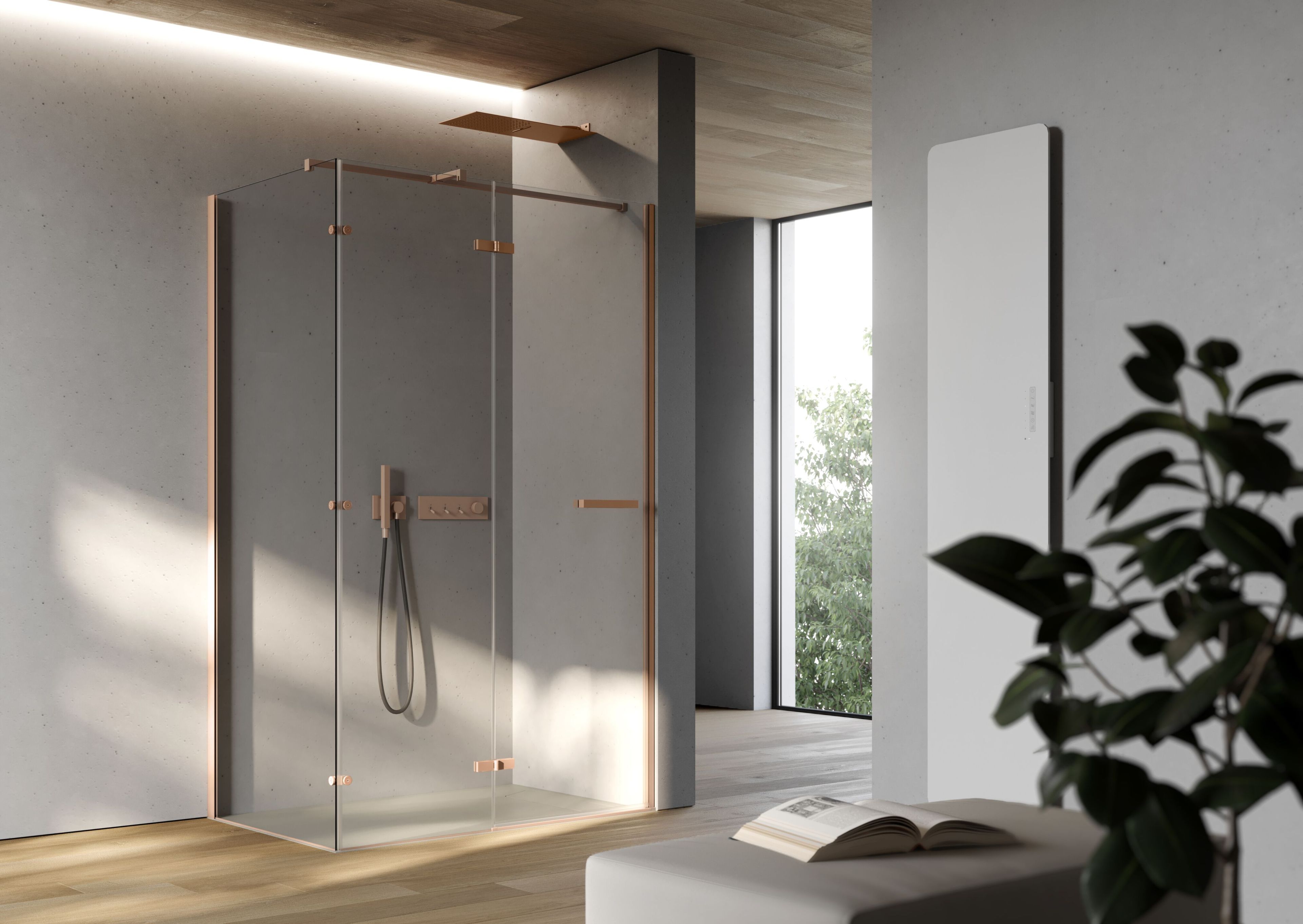 Настенный стеклянный панельный полотенцесушитель DISENIA Helios ARCH-00002354 - Вид №5