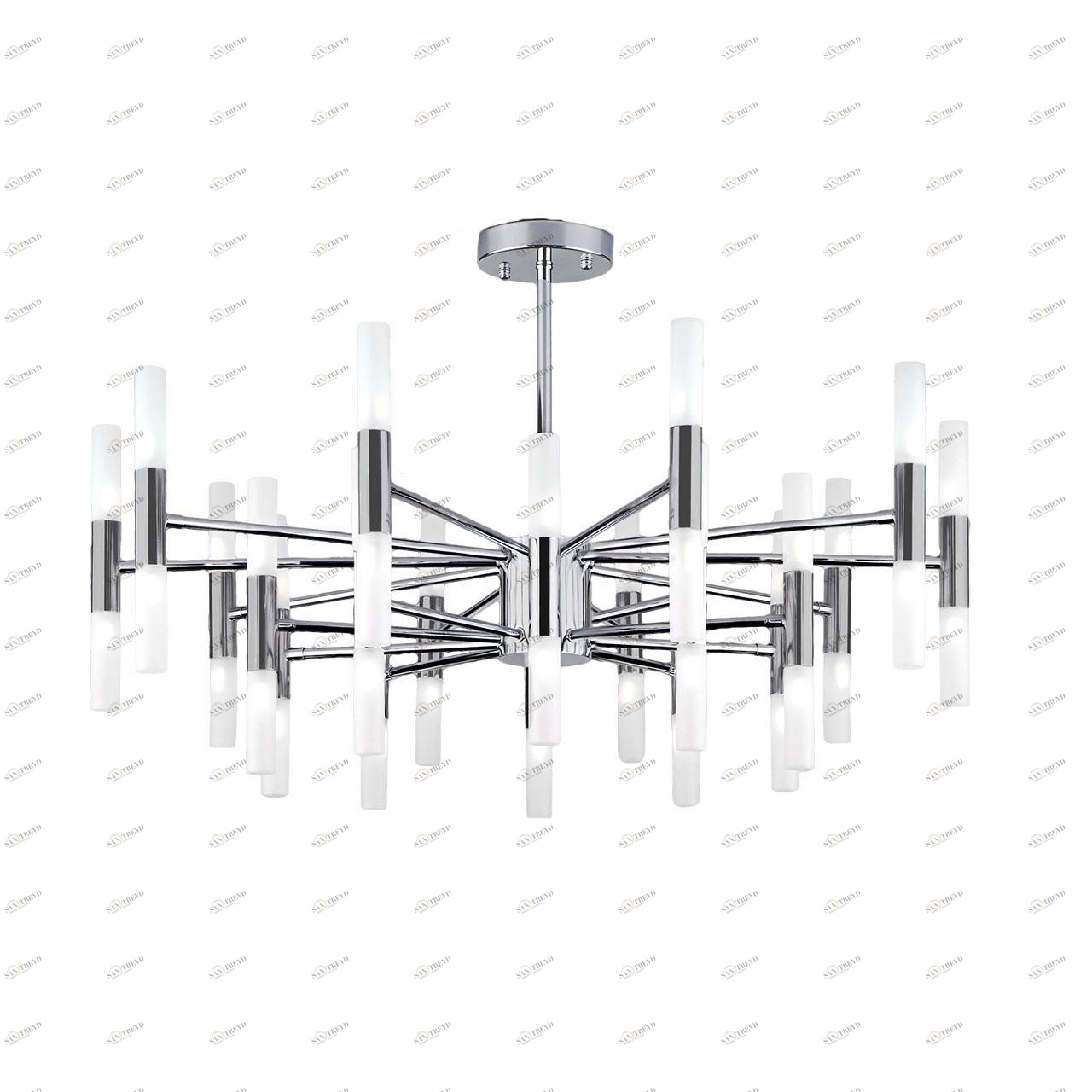 Люстра светодиодная подвесная хром Bogates Bastone 550 BOGATES ДИЗАЙНЕРСКИЕ, BASTONE 00-3834549 Белый;хром 