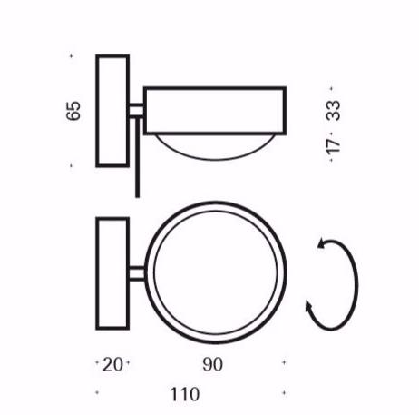 Top Light Регулируемый светодиодный настенный светильник sun-id-1361850 - Вид №4