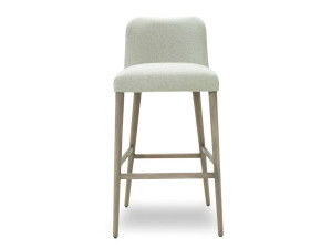 Высокий тканевый табурет с подставкой для ног со спинкой