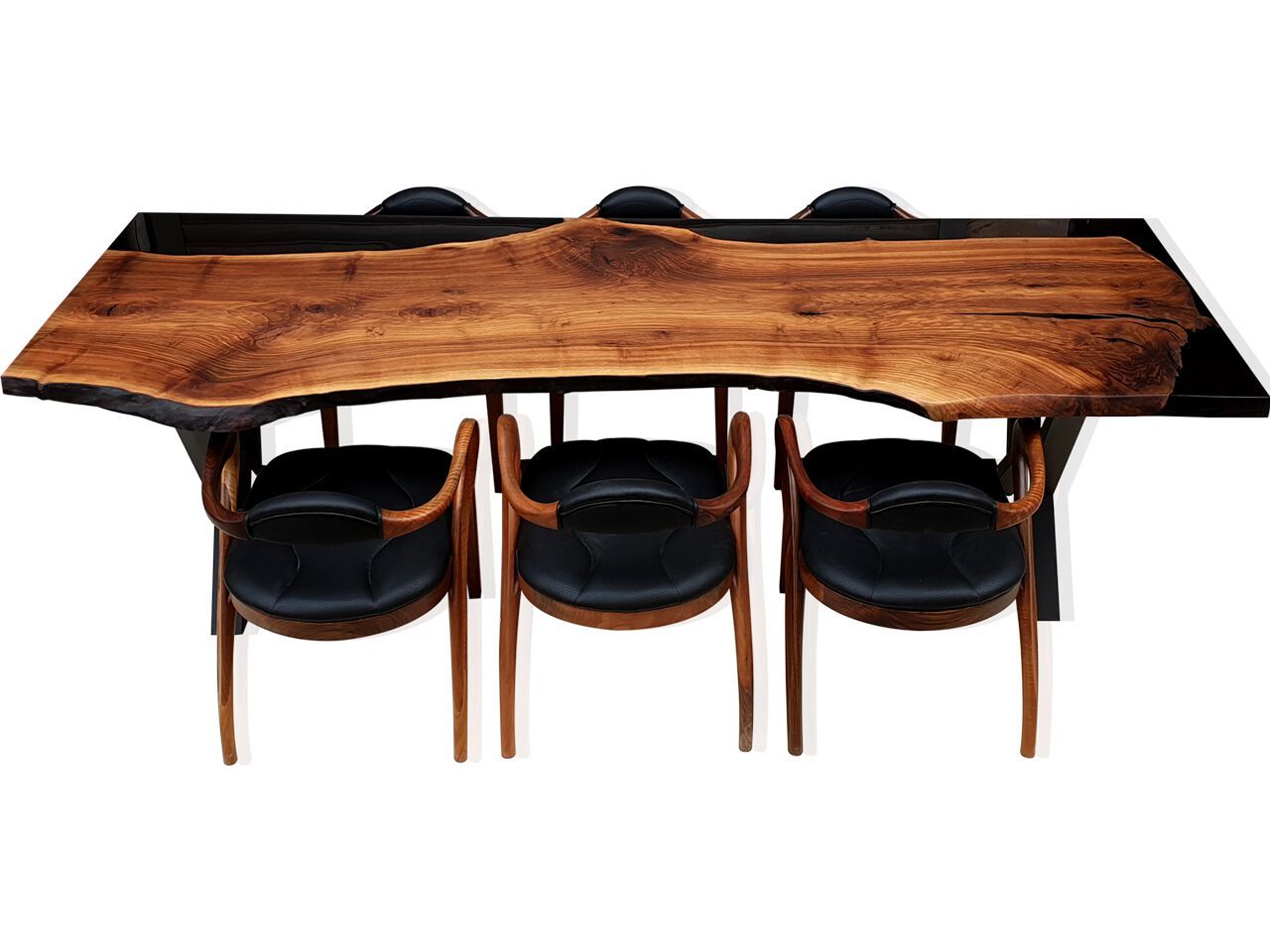 Прямоугольный стол из орехового дерева и смолы Legnor LEG2408807 ARCH-00105733 - Вид №2