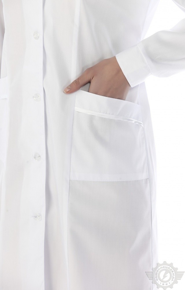 65774 Халат "Татьяна" белый  Медицинская одежда  размер 46/170-176 Спецодежда  - Вид №3