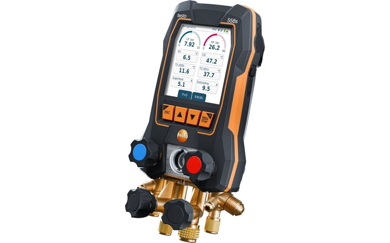 Smart Digital Manifold с беспроводными вакуумными и температурными зондами Testo TESTO 558S KIT SMART VUOTO ARCH-00115468 - Вид №1