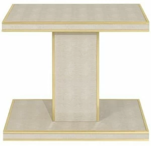 FRATO Прямоугольный журнальный столик из кожи  Ffu260015aaj