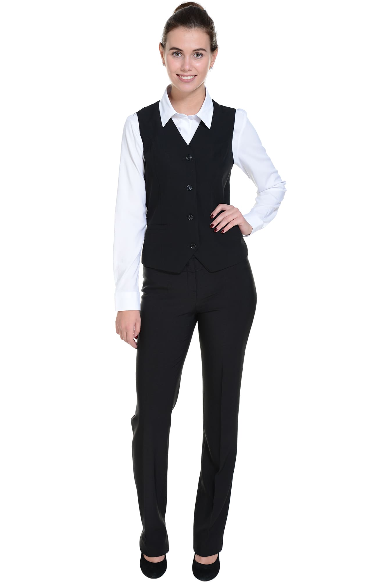 62873 Жилет  женский BLACK El-Risto  Одежда для официантов  размер 46  - Вид №13