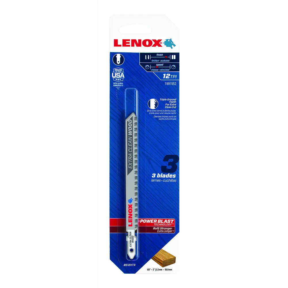 Пилки для лобзика по твёрдой древесине Lenox B512XT, 3 шт STLM-2152148 - Вид №5