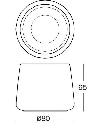 Низкий садовый горшок из полиэтилена In Stock Magis ARCH-00073008 - Вид №1