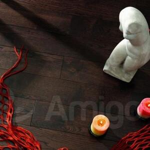 Массивная доска Amigo Classic Каштан Дуб Натур с брашью (Текстурированная) 400-1600х127 мм.