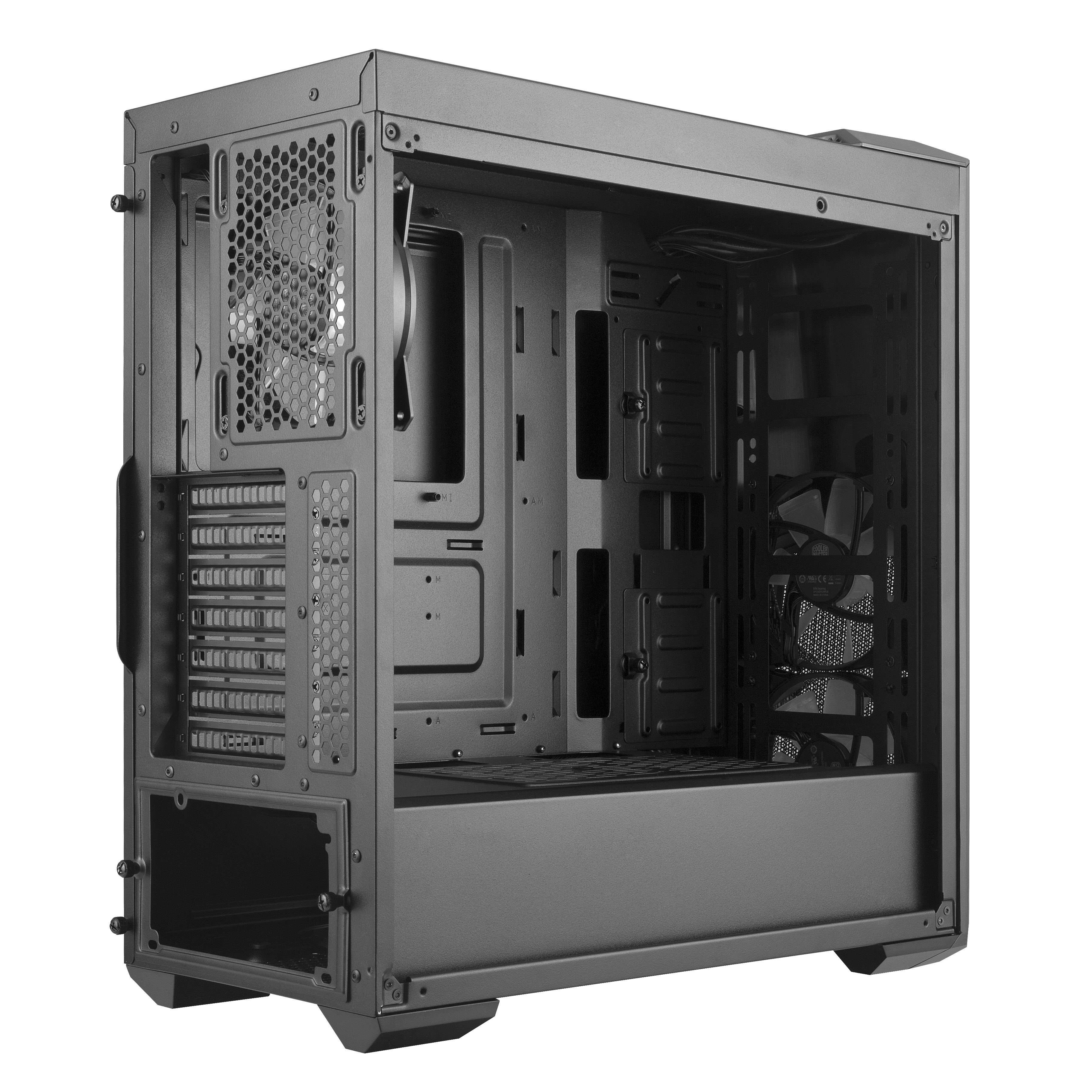 MCB-B500D-KGNN-S00 masterbox mb500, 2xusb3.0, 3x120 rgb fan, w/o psu, black, atx Cooler Master Cooler Master MasterBox Santreyd  - Вид №3