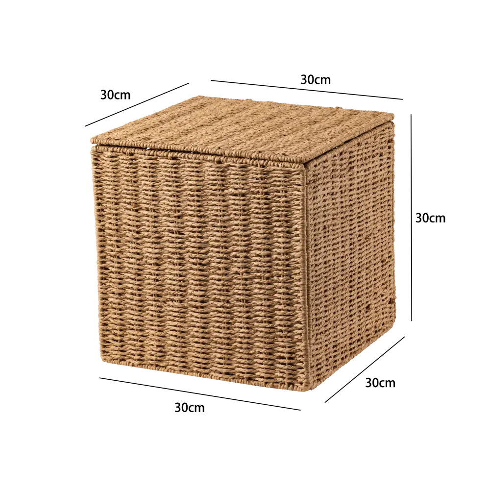 Корз с крышкой 30X30X30 см беж Konsensa STLM-2059812