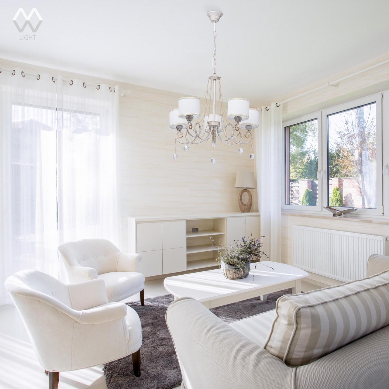 Подвесная люстра MW-Light Виталина 10 448012405 MW-LIGHT ВИТАЛИНА 186192 Белый  - Вид №1