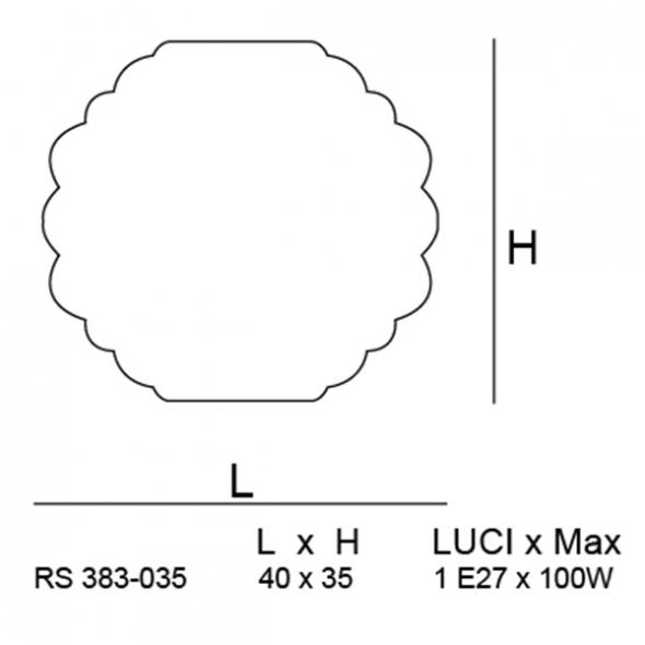 Siru Подвесной светильник из муранского стекла Pouff Rs 383-035  - Вид №2