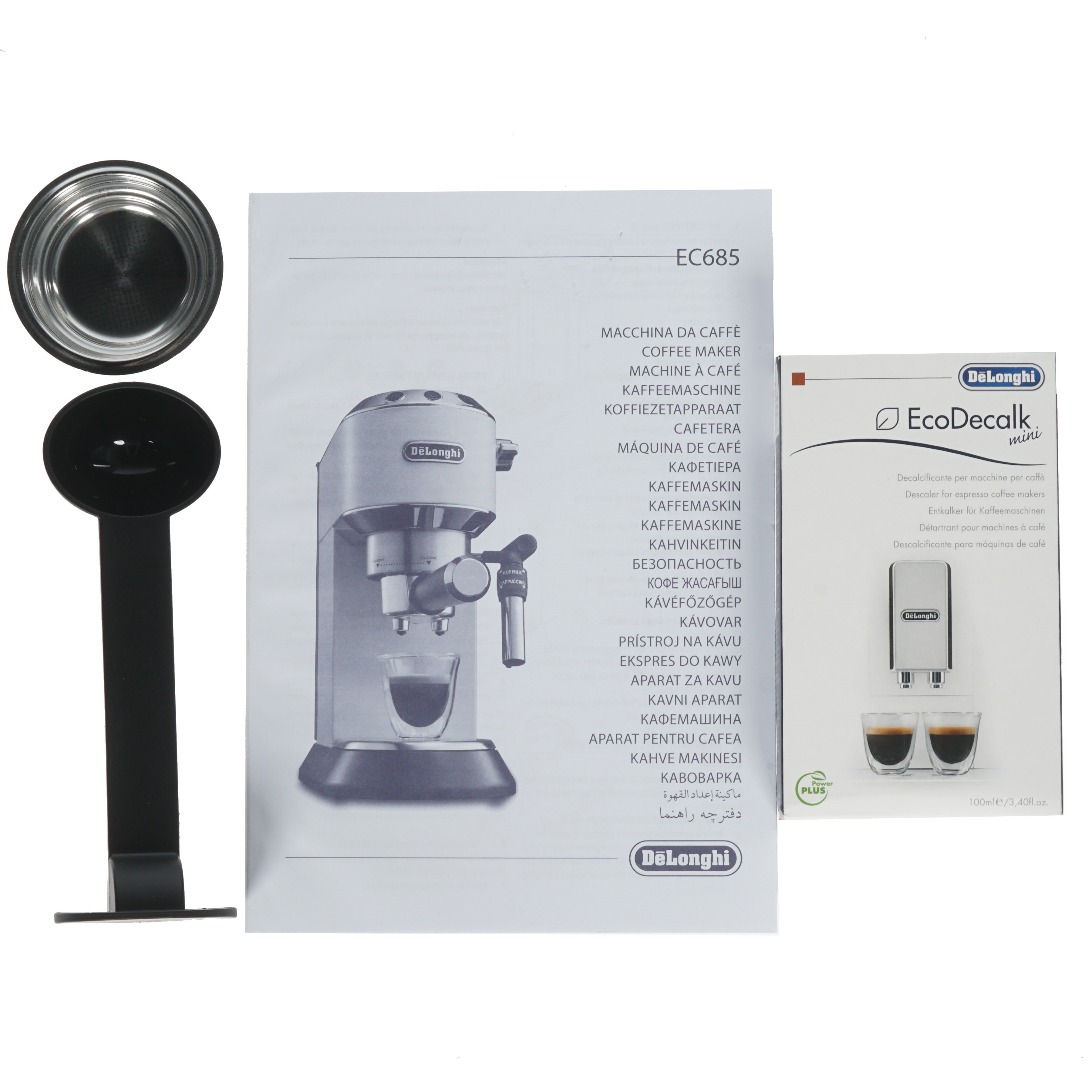 8111357 Кофеварка рожковая DeLonghi EC 685.W белый STDN-0024691 - Вид №7