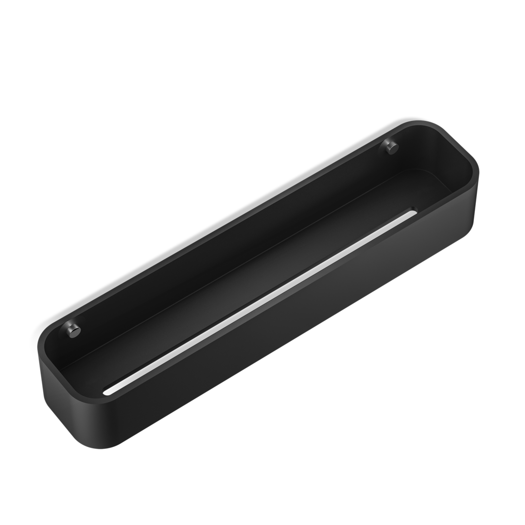 Душевая ёмкость STONE DCT45 DECOR WALTHER Черный матовый/матовая сталь 973965  - Вид №3