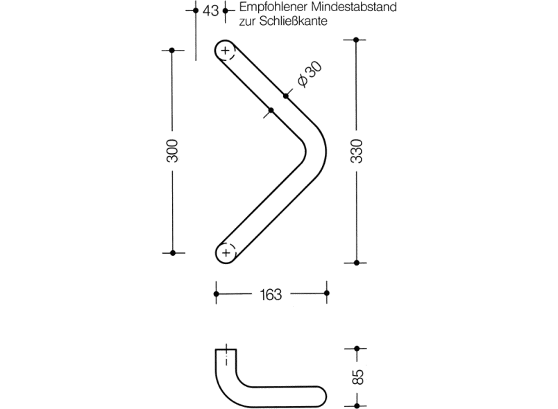 550.300GKWLT Справиться HEWI Beschläge für Außentüren  - Вид №5