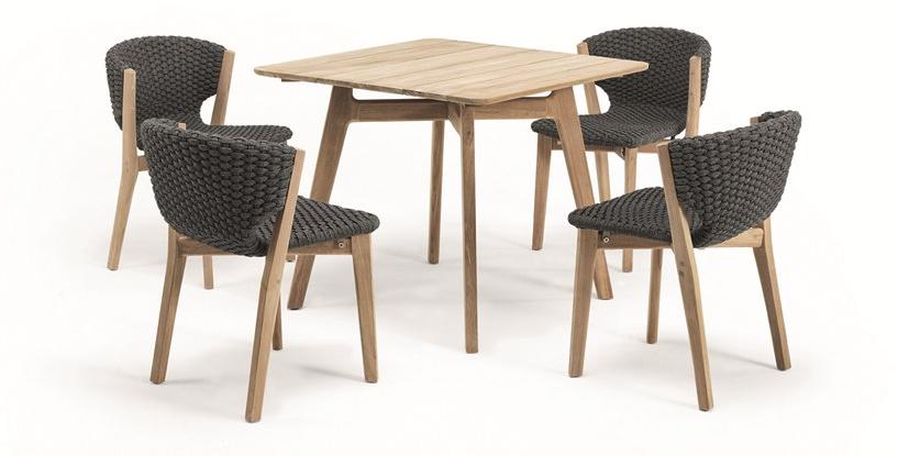 Ethimo Садовый стол из тикового дерева Knit Knittq01 - Вид №11