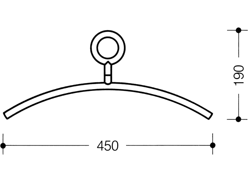 570.4 вешалка HEWI USA Produkte  - Вид №2
