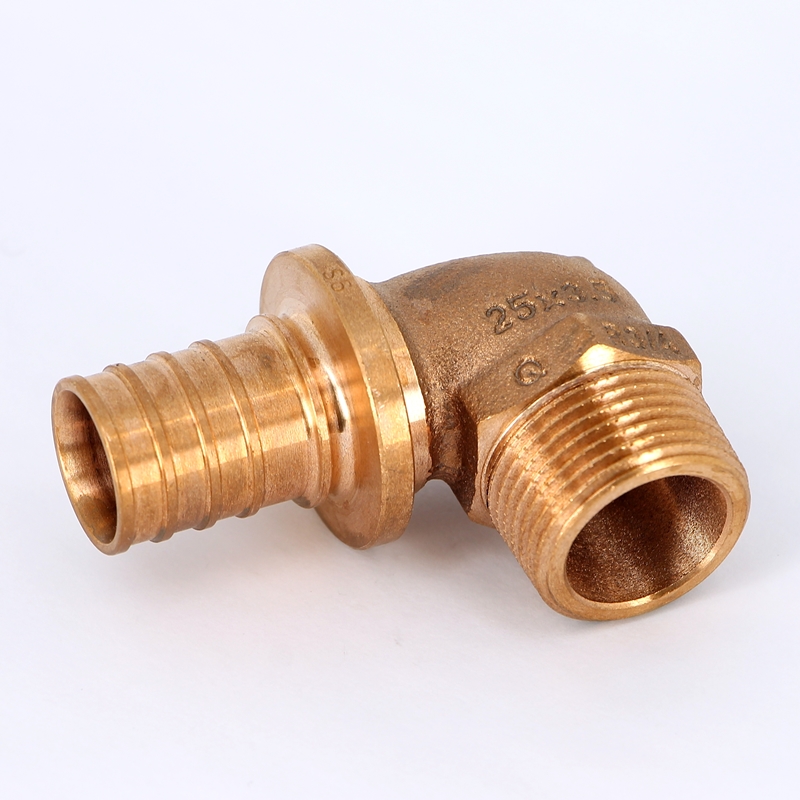 Угол надвижной Н REHAU 25х3/4" бронза 456350