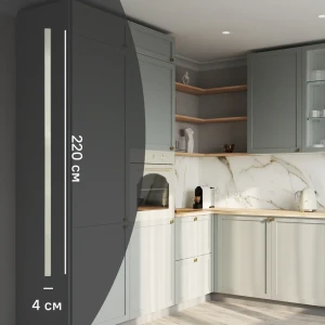 Карниз кухонный Кинель Konsensa серо-зеленый 220 см для элегантного интерьера 89398723