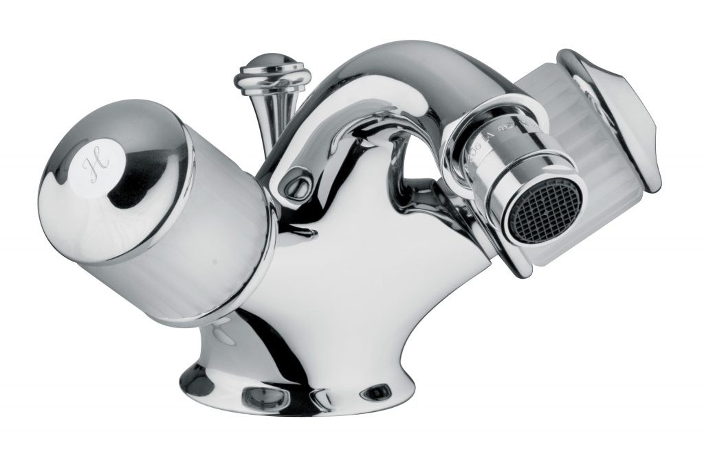 4522 Смеситель для раковины на одно отверстие со сливным клапаном 1,1 / 4 ”. Bongio Cristallo