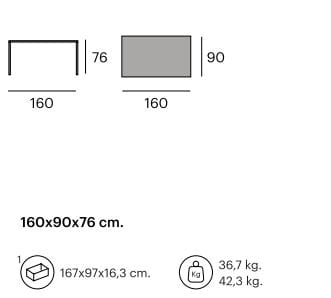 Прямоугольный бетонный стол Pilma CHARLES ARCH-00144024 - Вид №2