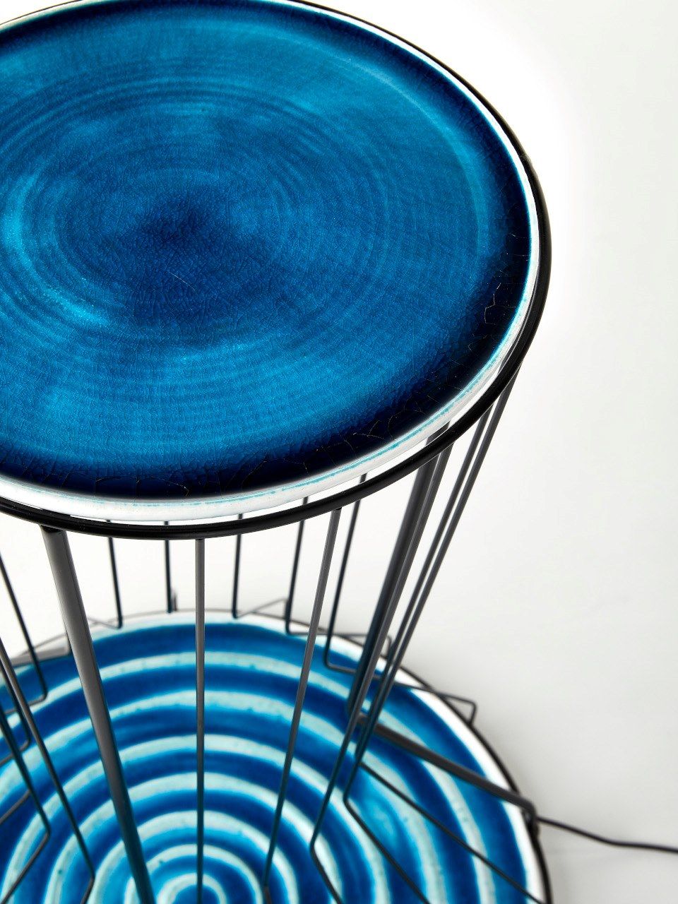 Круглый стальной журнальный столик для гостиной ENGI Tavolino luminoso ARCH-00140372 - Вид №1