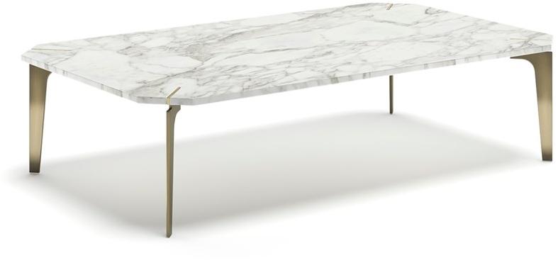 Capital Collection Низкий прямоугольный журнальный столик из мрамора Eclectic sun-id-1477758 - Вид №1
