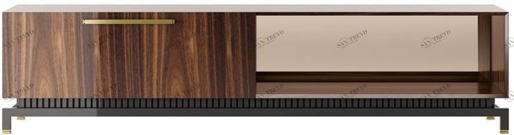 FRATO Низкая деревянная тумба под ТВ с распашными дверцами  Ffu370003aav 