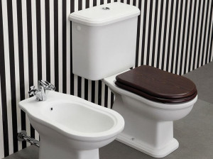 Керамический цельный туалет