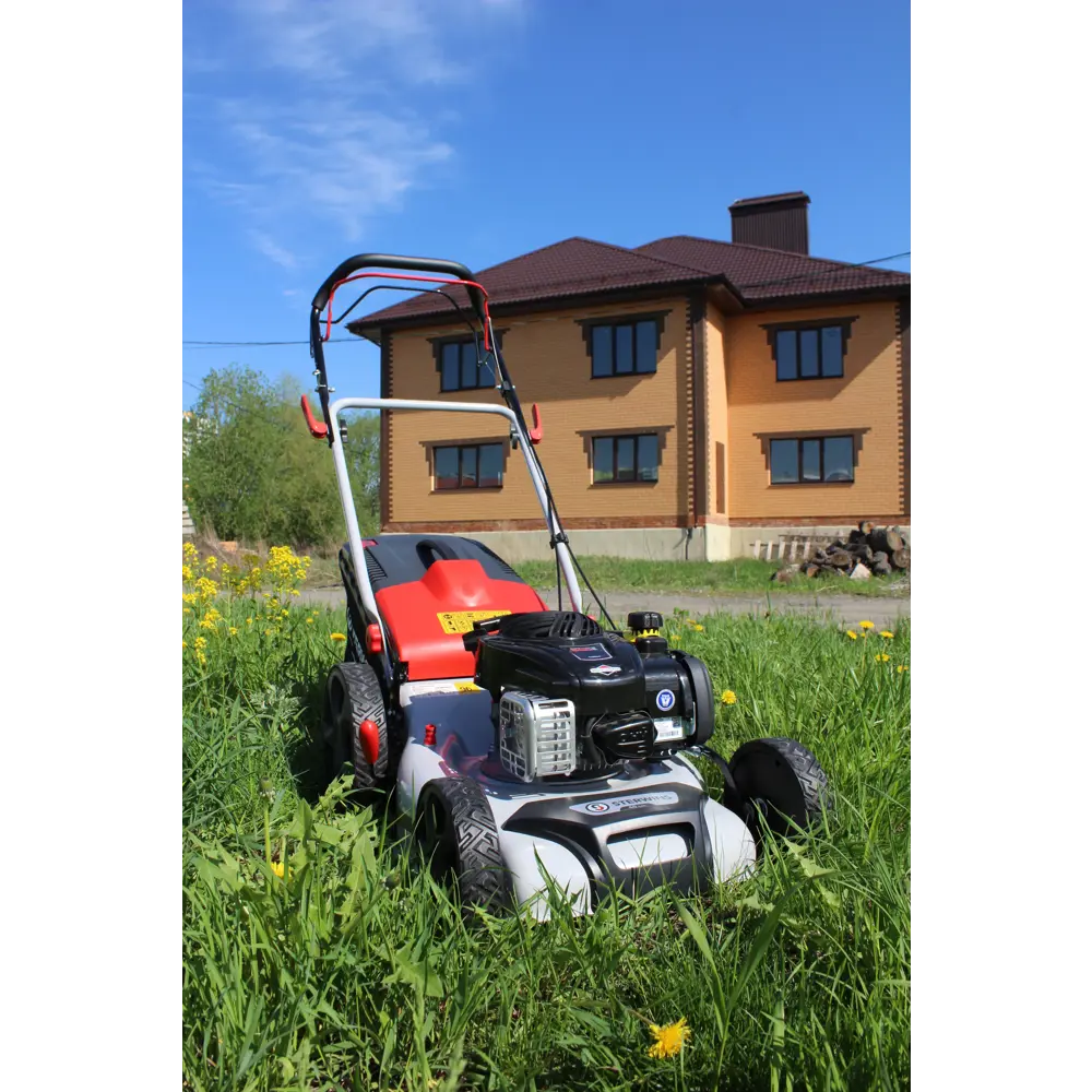 Газонокосилка бензиновая самоходная Sterwins Comfort Briggs&Stratton 2.5 л.с 46 см STLM-2189925 - Вид №15