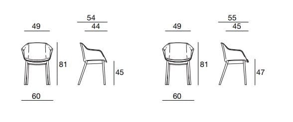 Стул из полипропилена для зала ожидания с мягким сиденьем Sesta так ARCH-00138688 - Вид №2