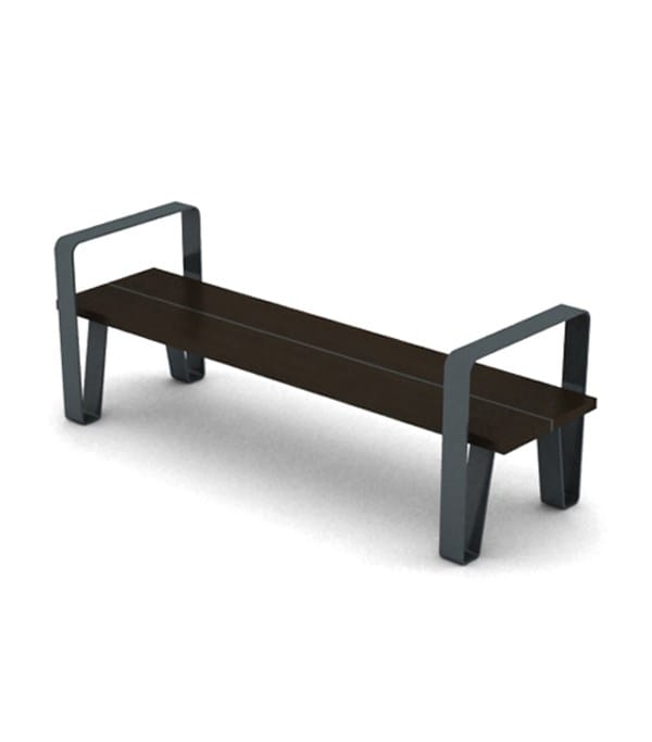 Стальная и деревянная скамья без спинки LAB23 COURT ARCH-00068054 - Вид №30