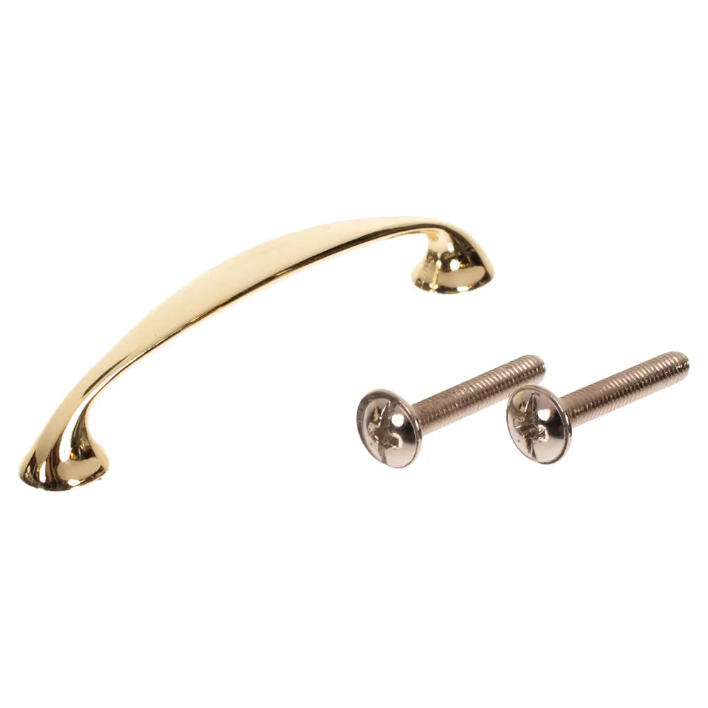 Мебельная ручка-скоба Jet 141 96 мм ЦАМ золото STLM-2087483 - Вид №1